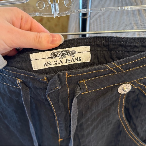 Vintage Krizia Jeans black pants sz 8 - Picture 2 of 10